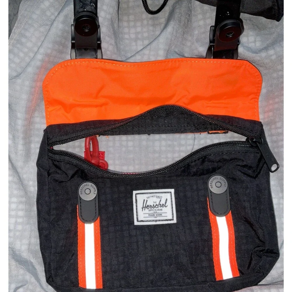 Herschel Supply Co. Little America Mid Backpack Black/Safety Orange